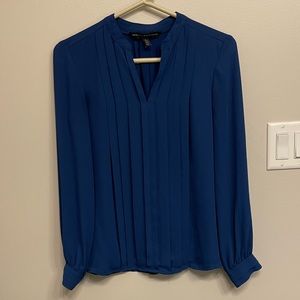 Navy long sleeve blouse from WHBM